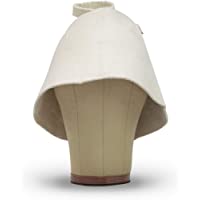 Los mejores  - LoFelt® Gorro para sauna (100% algodón- incluye guía de consejos (idioma español no garantizado)- color blanco